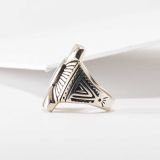 Supersmith Inc Silver Country Collection Shield Ring