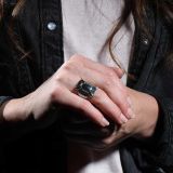 Supersmith Inc Silver Country Collection Shield Ring