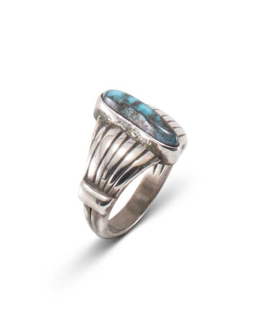 Ed Kee Silver and Turquoise Ring