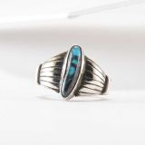 Ed Kee Silver and Turquoise Ring