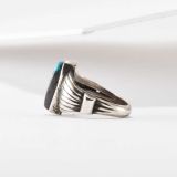 Ed Kee Silver and Turquoise Ring