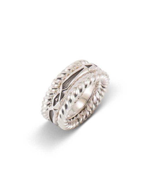 Jennifer Curtis Sterling Silver Three Ring Stack
