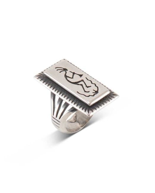 Sam Lovato Sterling Silver Kokopelli Ring