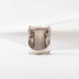 Lambert Homer Sr Pink Mother of Pearl and White Shell Inlay Ring