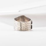 Phillip Sekaquaptewa Multi Stone and Overlay Ring with 14Kt Gold Accents