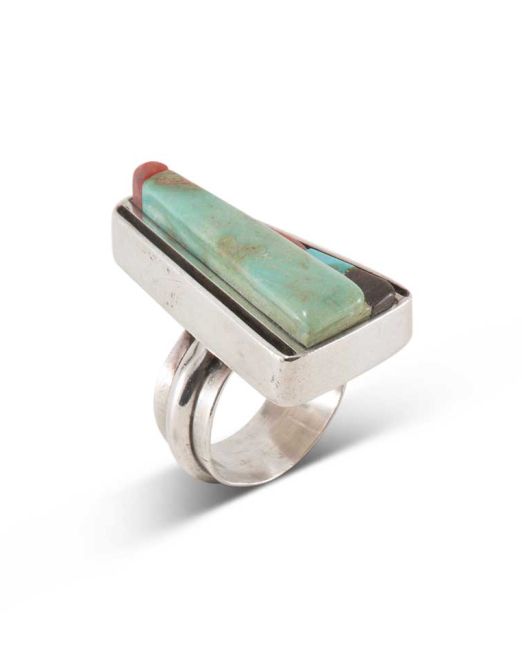 Al Nez Multi Stone Inlay Ring