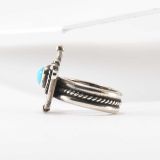 Turquoise and Sterling Silver Ring Attributed to James Little