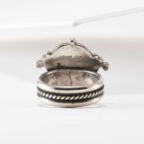 Turquoise and Sterling Silver Ring Attributed to James Little