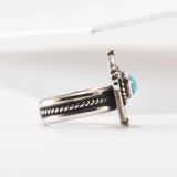 Turquoise and Sterling Silver Ring Attributed to James Little