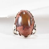Jared Chavez Mexican Fire Opal and Structured Series Ring