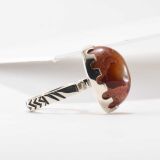 Jared Chavez Mexican Fire Opal and Structured Series Ring