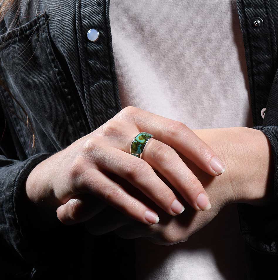 Supersmith Inc Sonoran Gold Collection Inlay Ring