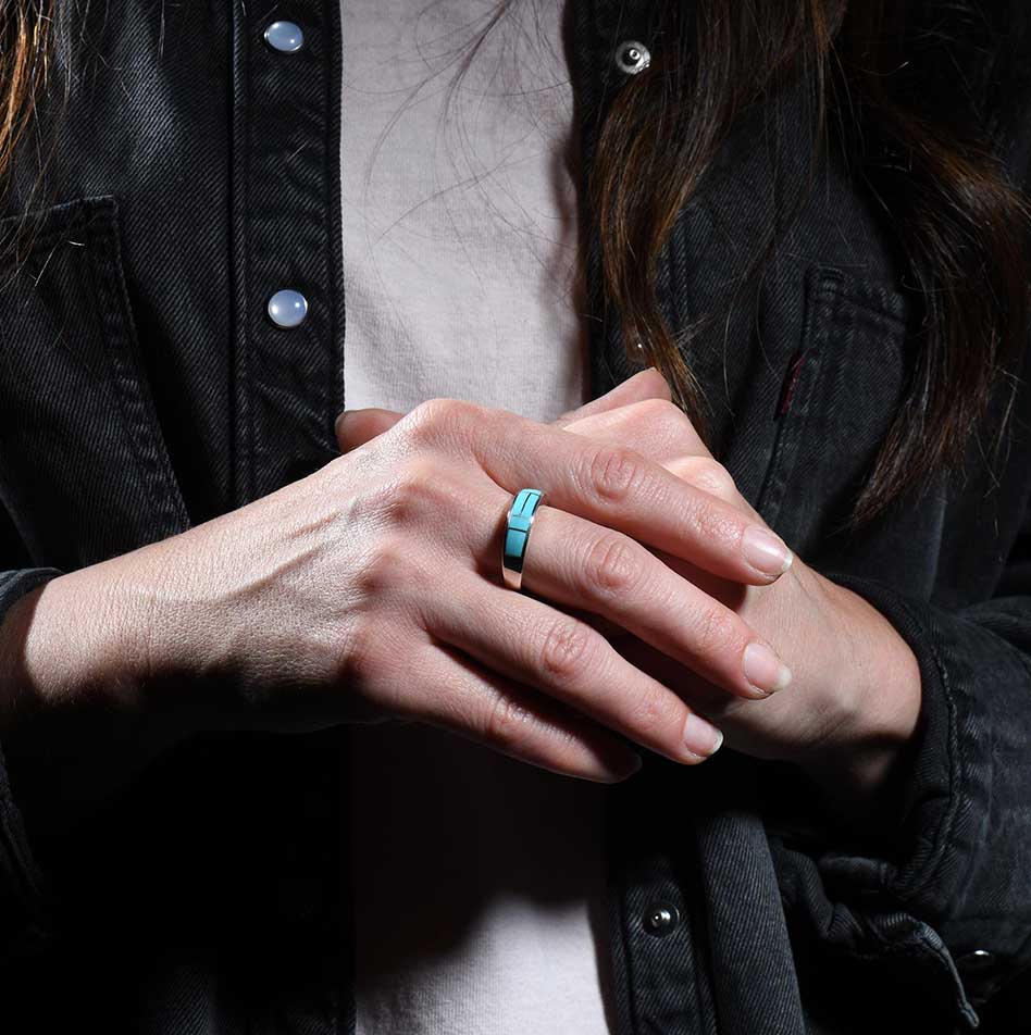 Supersmith Inc Arizona Blue Collection Inlay Ring