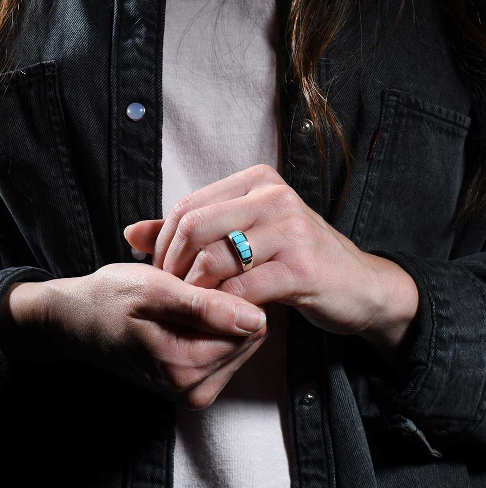 Supersmith Inc Arizona Blue Collection Inlay Ring