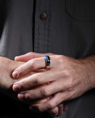 Supersmith Inc Black Beauty Collection Inlay Ring