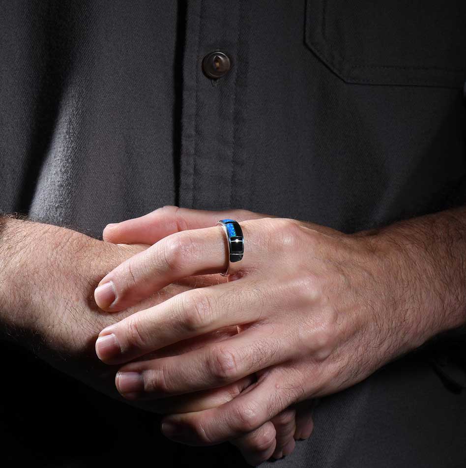 Supersmith Inc Black Beauty Collection Inlay Ring