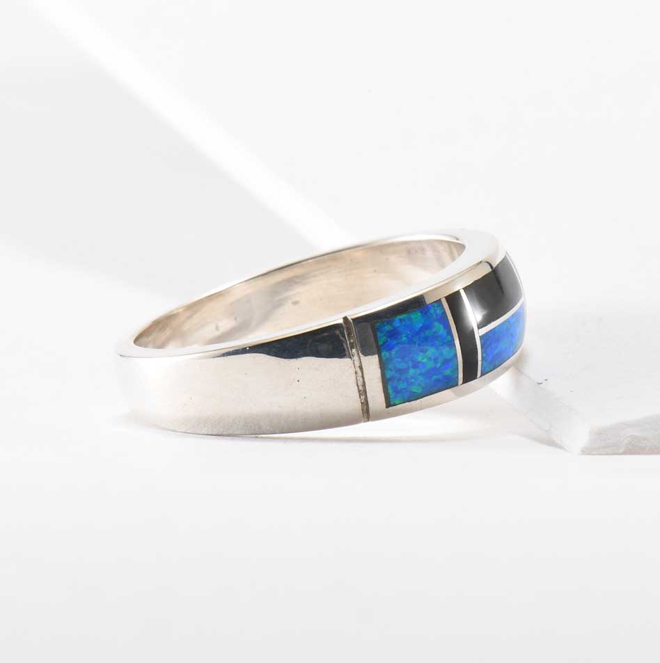 Supersmith Inc Black Beauty Collection Inlay Ring