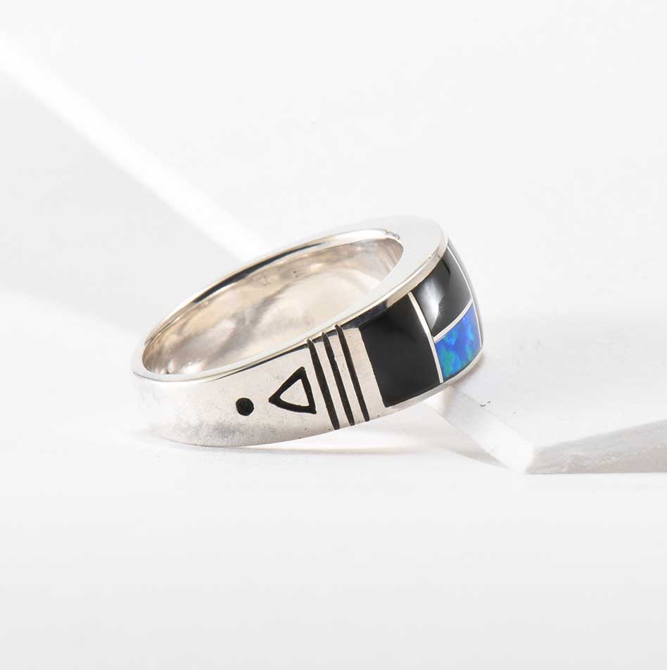 Supersmith Inc Black Beauty Collection Inlay Ring