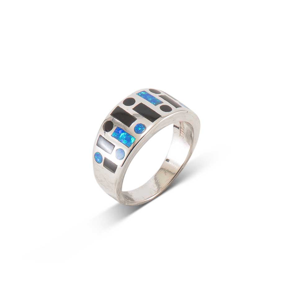 Supersmith Inc Black Beauty Collection Inlay Ring