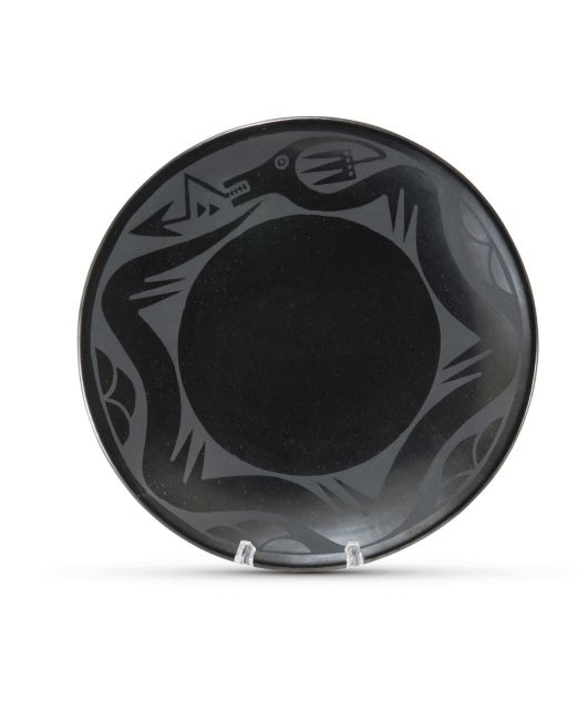 Santana & Adam Avanyu Matte on Black Plate