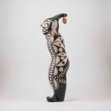 Virgil Ortiz Ceramic Figure with Cochiti Pueblo Designs