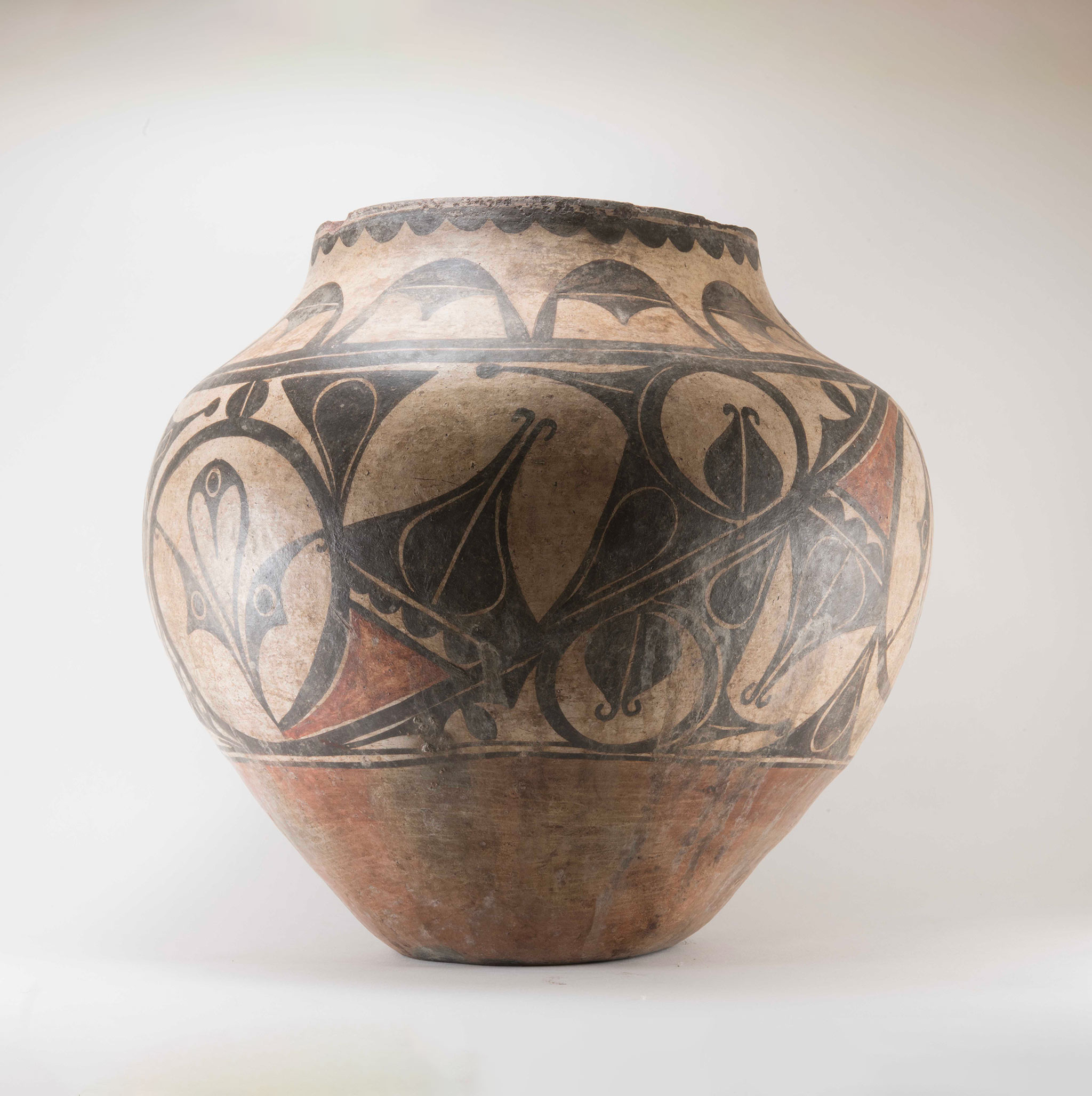 Historic Zia Polychrome Olla circa 1870s