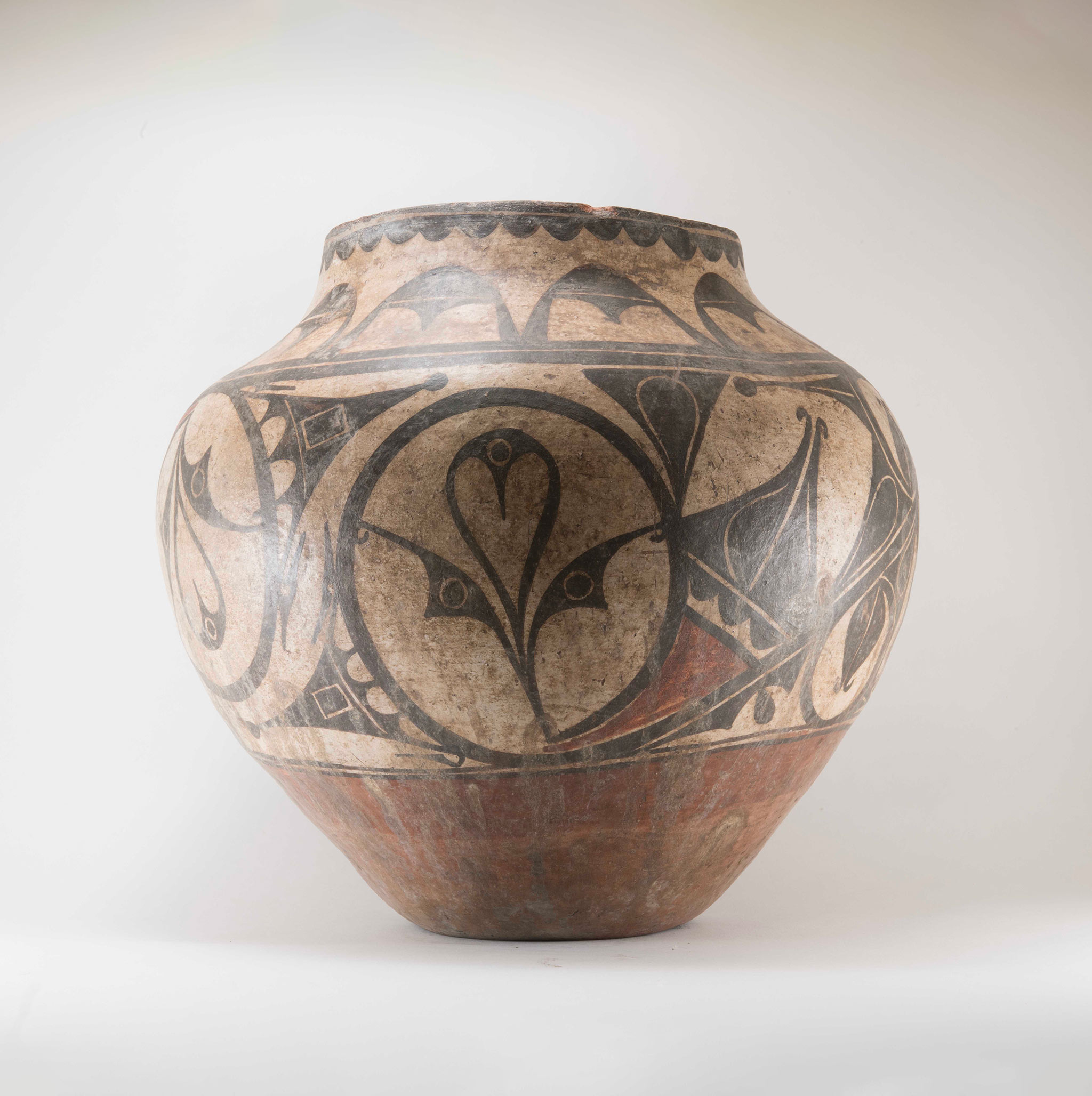Historic Zia Polychrome Olla circa 1870s