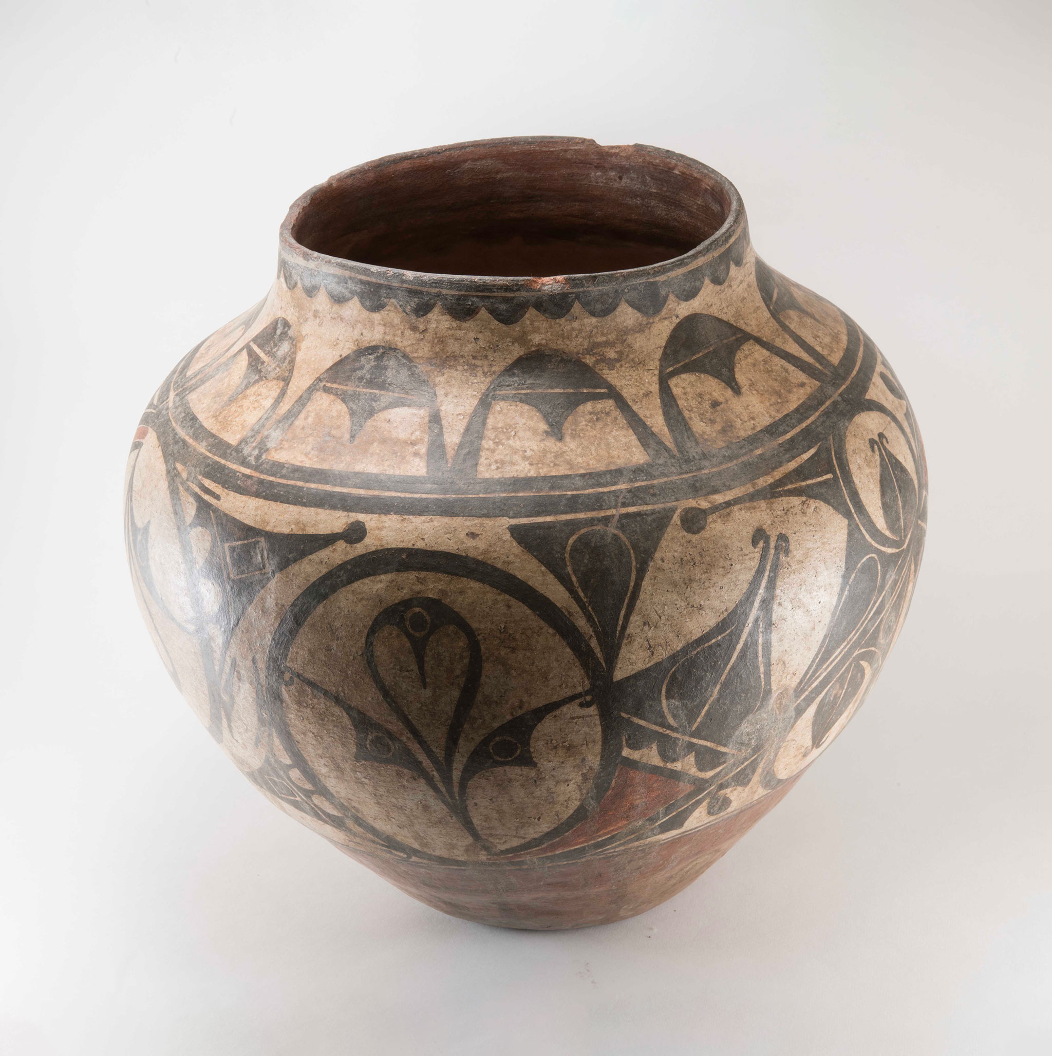 Historic Zia Polychrome Olla circa 1870s