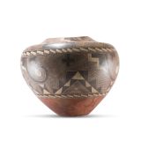 Acoma Elaborate and Pristine Finely Formed Fine Line Water Jar late 19th Century