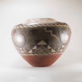 Acoma Elaborate and Pristine Finely Formed Fine Line Water Jar late 19th Century