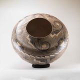Acoma Elaborate and Pristine Finely Formed Fine Line Water Jar late 19th Century