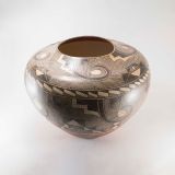 Acoma Elaborate and Pristine Finely Formed Fine Line Water Jar late 19th Century
