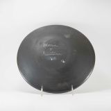 Maria Martinez Matte On Black Feather Plate