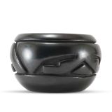 Margaret Tafoya Incised Blackware Bowl