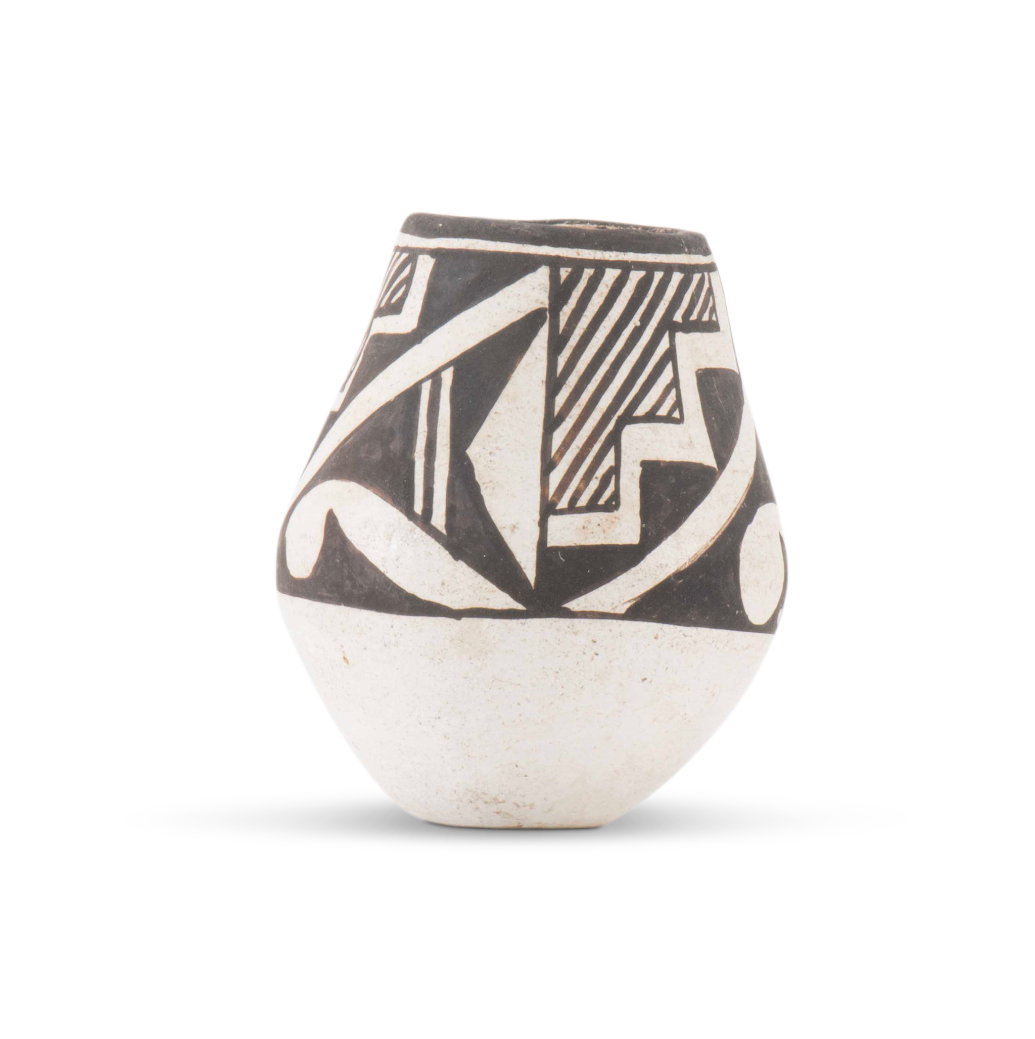 Marie Z Chino Miniature Black and White Jar
