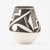 Marie Z Chino Miniature Black and White Jar