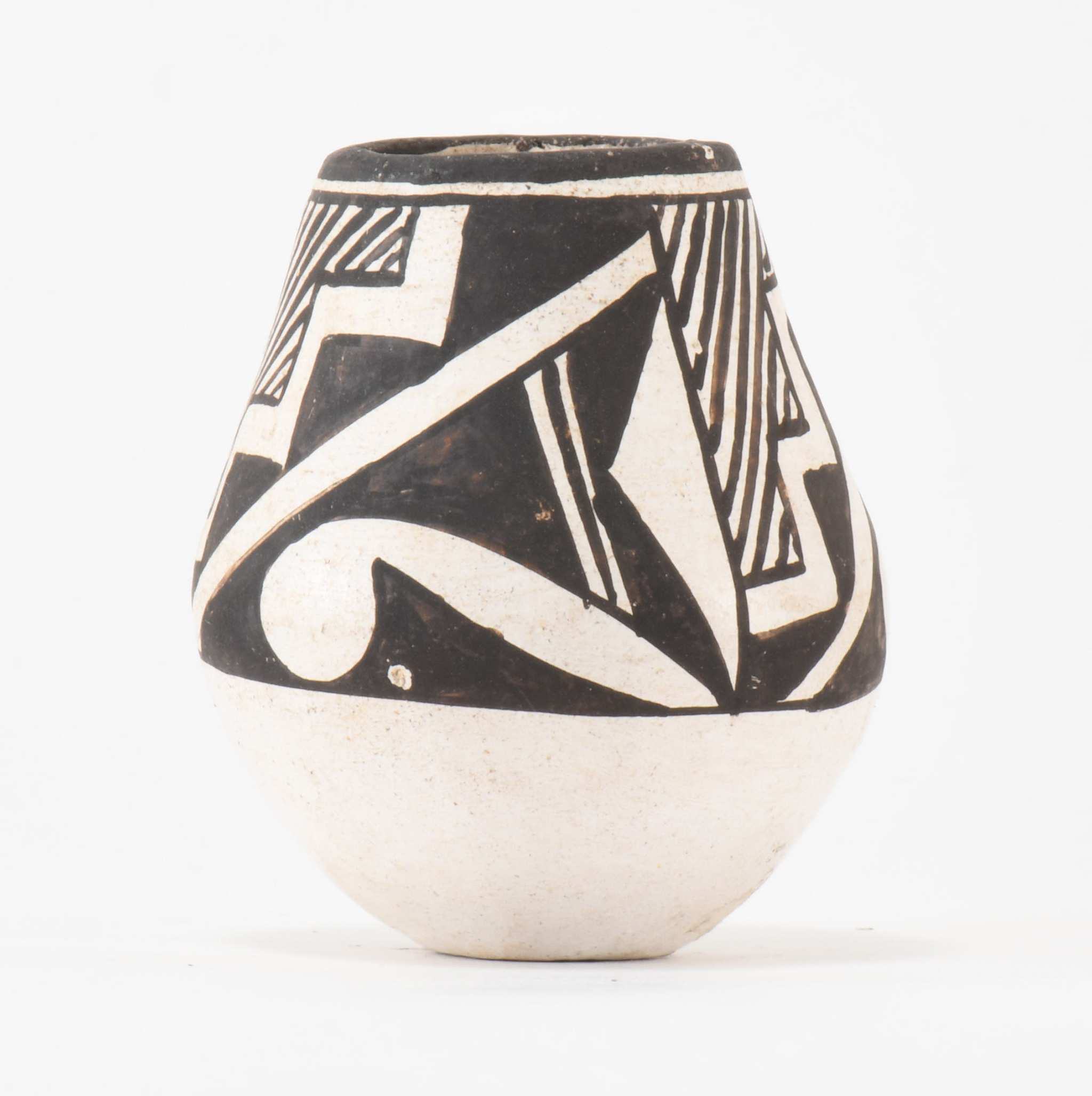 Marie Z Chino Miniature Black and White Jar