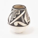 Marie Z Chino Miniature Black and White Jar