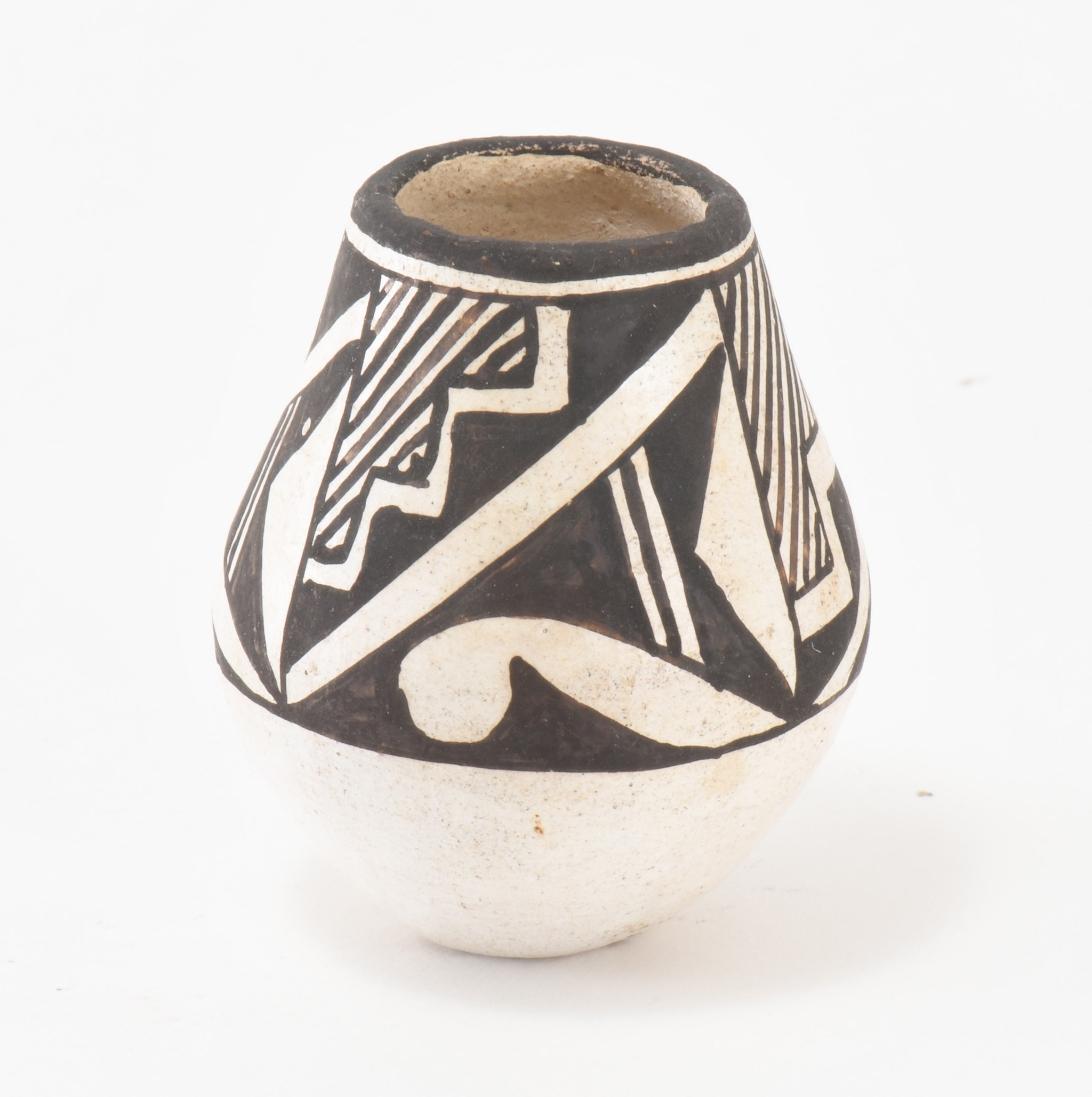 Marie Z Chino Miniature Black and White Jar