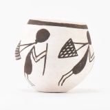 Marie Z Chino Miniature Black and White Pot