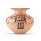 Dextra Quotskuyva Nampeyo Polychrome Jar with Eagle Tail Design