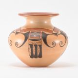 Dextra Quotskuyva Nampeyo Polychrome Jar with Eagle Tail Design