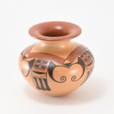Dextra Quotskuyva Nampeyo Polychrome Jar with Eagle Tail Design