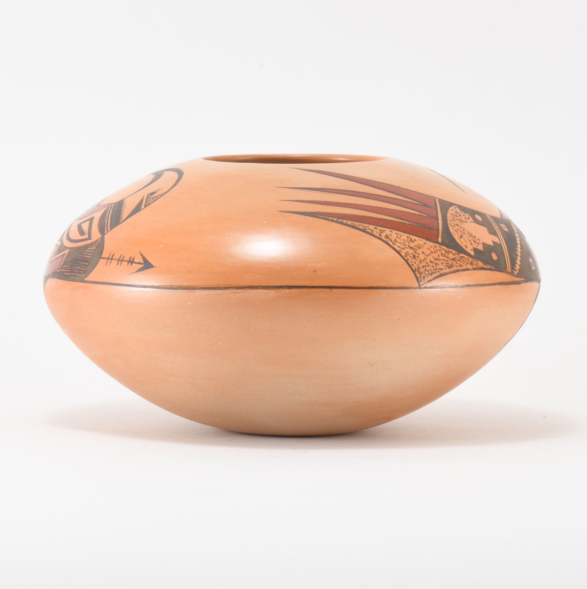 Dextra Quotskuyva Nampeyo Polychrome Jar with Sikyatki Bird Motif