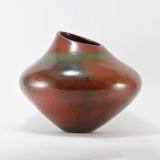 Alice Cling Red Jar with Green Accent
