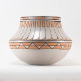 Blue Corn Polychrome Jar with Feather Motif