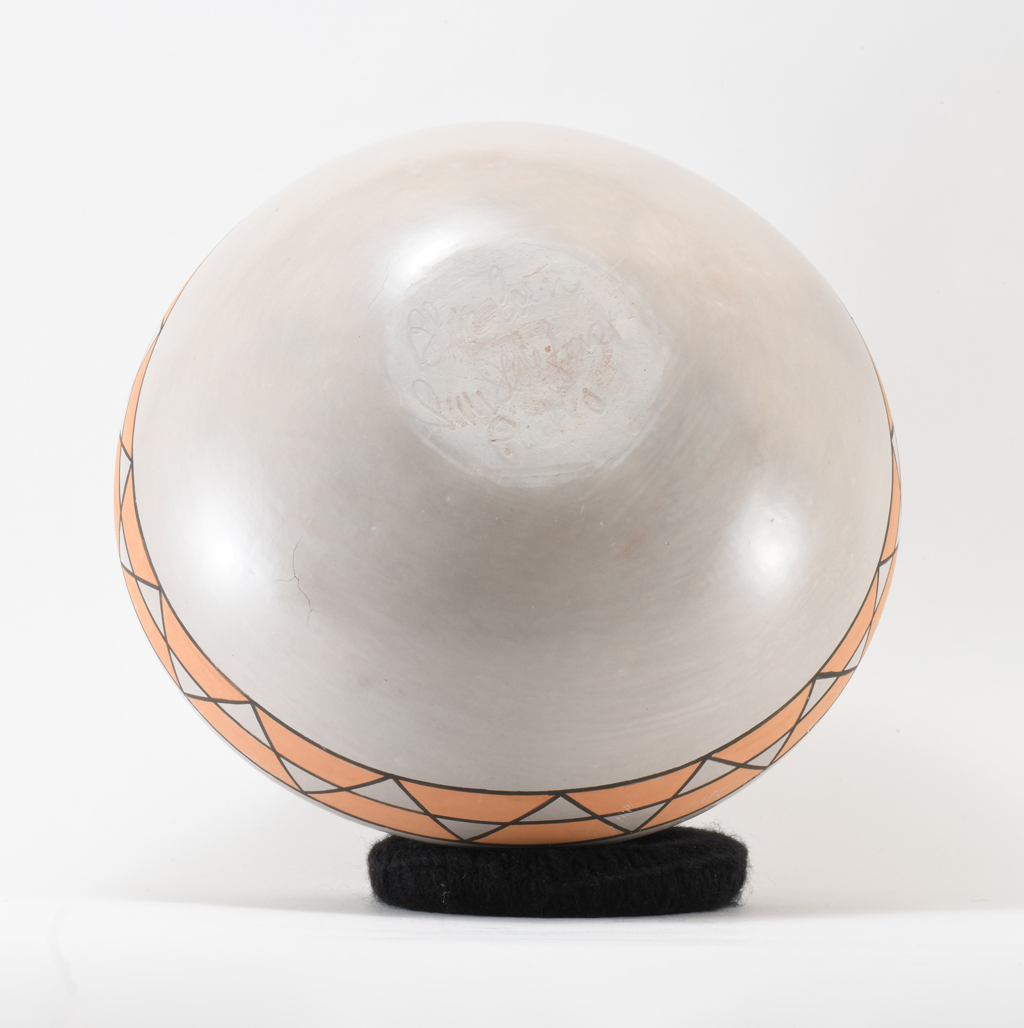 Blue Corn Polychrome Jar with Feather Motif